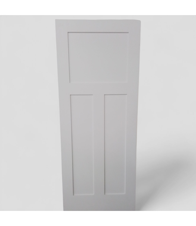 47210 3-Panel Primed Interior Door 32"W x 80"H