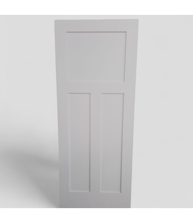 47210 3-Panel Primed Interior Door 32"W x 80"H
