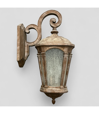 47215 Feiss Outdoor Wall Lantern Aged Bronze 21"H