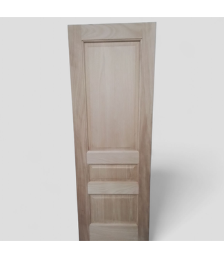 47226 Mahogany 3-Panel Square Top Door - 28 x 80 x 1.75