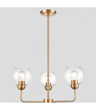 47245 Orgin21 Soren 3-Light Gold Chandelier