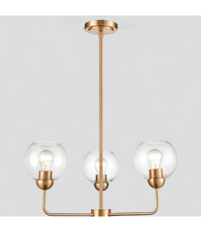47245 Orgin21 Soren 3-Light Gold Chandelier