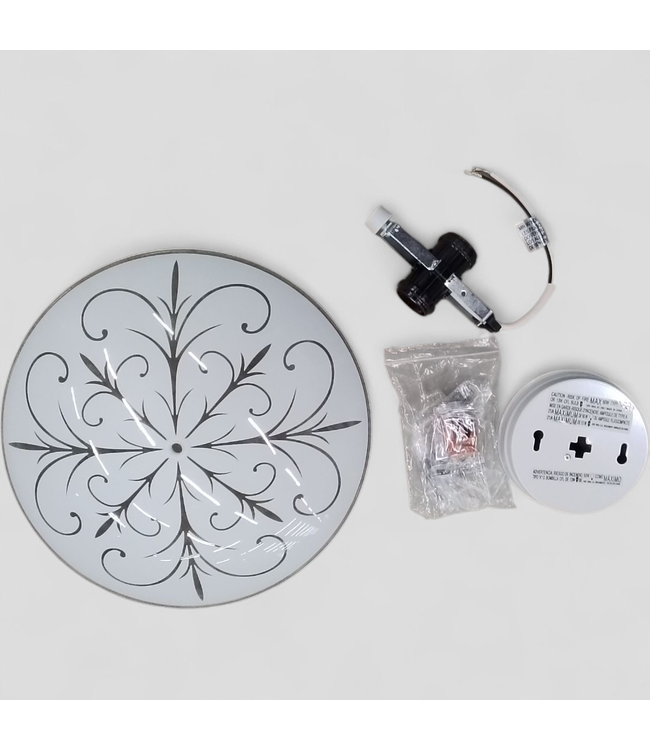 47253 Project Source 1 -Light White Semi Flush Mount Light