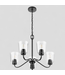 47261 Project Source Traywick 5-Light Black Chandelier