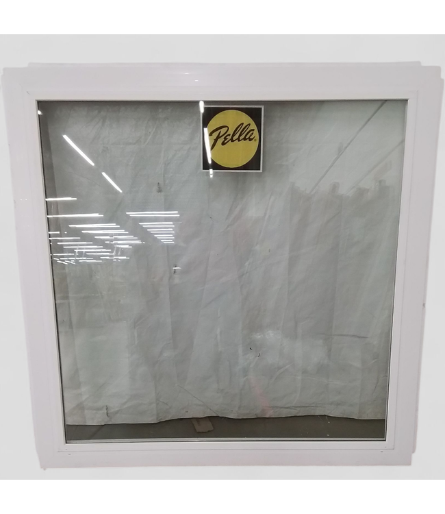 47282 Pella White Vinyl Fixed Window 56"W x 56.25"H