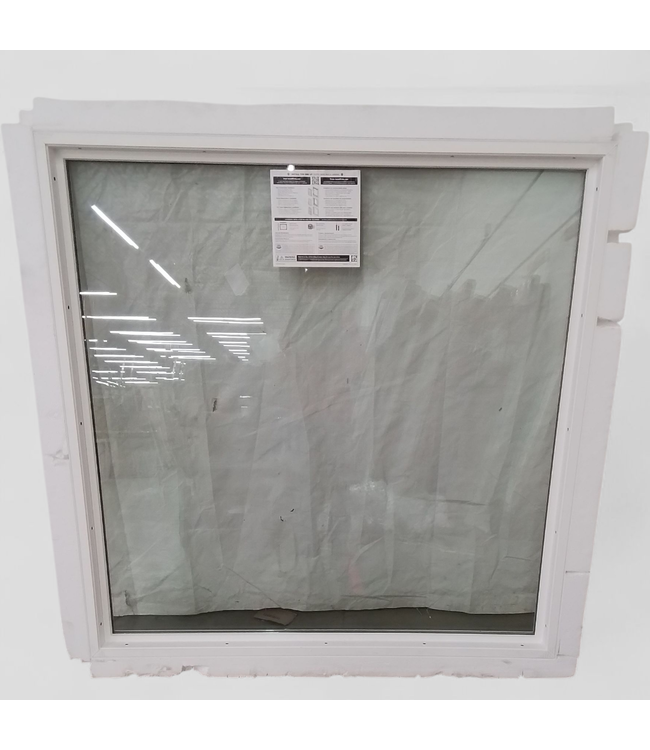 47282 Pella White Vinyl Fixed Window 56"W x 56.25"H