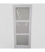 47306 3-Panel Frosted Glass Interior Door 32"W x 80"H