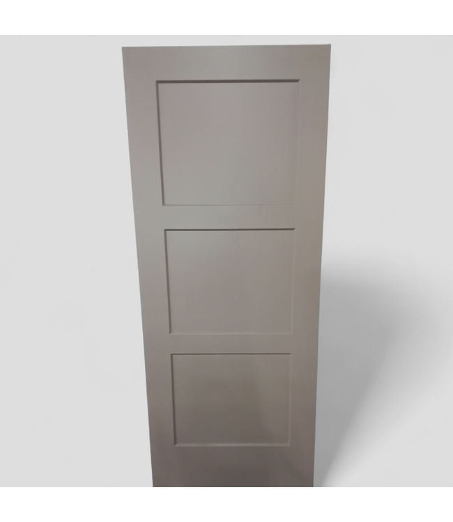 47316 3-Panel Light Brown Interior Door 32"W x 80"H