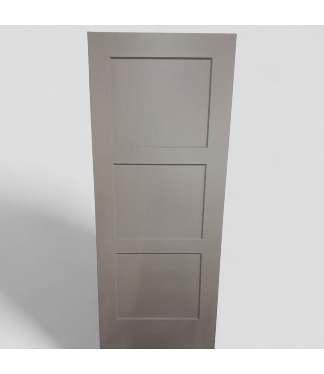 47316 3-Panel Light Brown Interior Door 32"W x 80"H