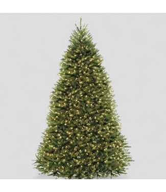 47322 National Tree Company 9' Dunhill Fir Pre-Lit Christmas Tree