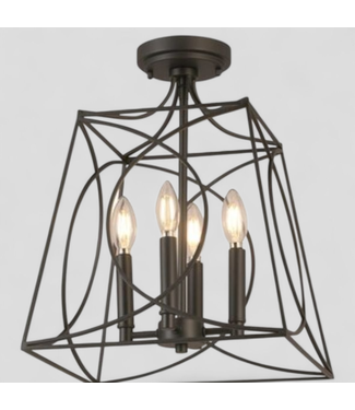 47326 allen + roth Providence 4 -Light Flush Mount Light