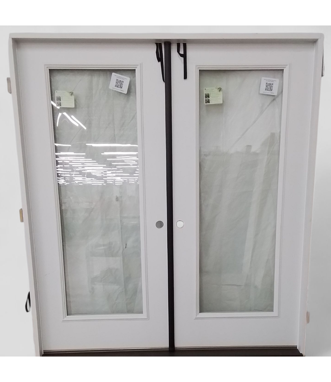 47356 White Full-Lite French Doors 74"W x 82"H