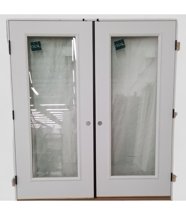47356 White Full-Lite French Doors 74"W x 82"H