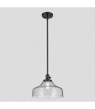 47417 Kichler Avery 1-Light Black Hanging Pendant Light