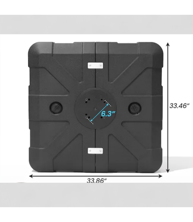 47434 Crestline Products Black Cantilever Umbrella Base