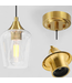 47437 CO-Z 2-Light Brushed Gold Mini Pendant Lights 2-pk