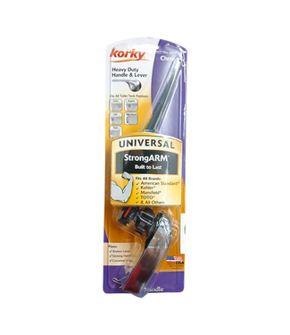 43622 Korky 8-in Chrome Universal Fit Toilet Lever