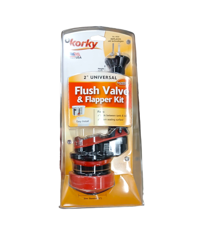 43629 Korky 2-in Plastic Universal Fit Flush Valve