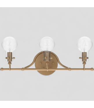 47477 Ksana Gold 3-Light Vanity Fixture
