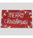 47494 Style Selections Red Merry Christmas Door Mat 18" x 30"