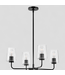 47517 LED 4 -Light Chandelier in Black by Lark