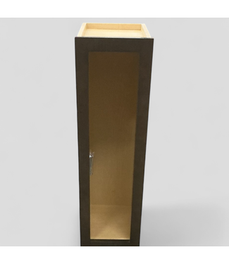 47543 Diamond Chocolate Wall Cabinet 9"W