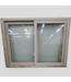 47577 Horizontal Sliding Tan Vinyl Window 46.5"W x 35"H