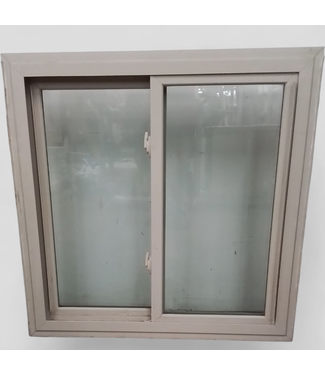 47578 Horizontal Sliding Tan Vinyl Window 35"W x 35"H
