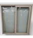 47579 Horizontal Sliding Tan Vinyl Window 35.5"W x 35.5"H