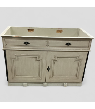 47581 Distressed Ash Beige Sideboard Cabinet