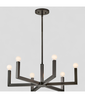 47600 Hinkley 6 -Light LED Black Oxide Chandelier