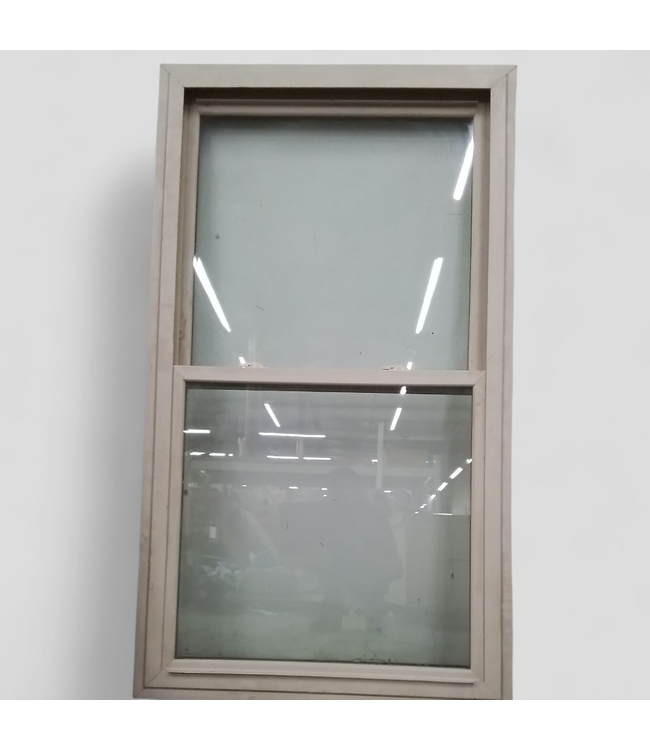 47605 Vertical Sliding Tan Vinyl Window 33.5"W x 59"H