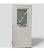 47607 Prehung 1/2 Lite Exterior Door With Blinds 36 x 80