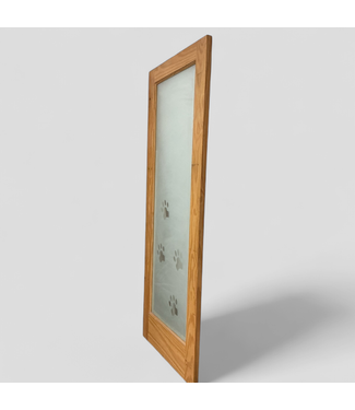47616 Full Light Interior Door With 4 Paw Prints 30 x 80