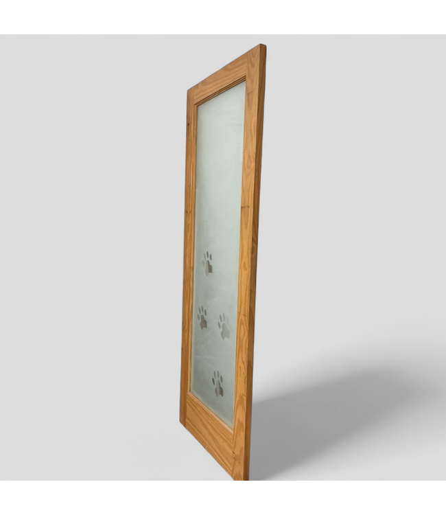 47616 Full Light Interior Door With 4 Paw Prints 30 x 80
