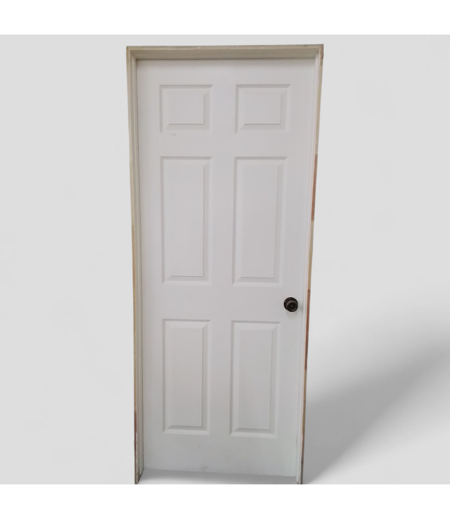 47628 Prehung Interior 6 -Panel Door 32"W x 80"H