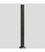 47635 Weatherables Textured Black Aluminum Deck Post