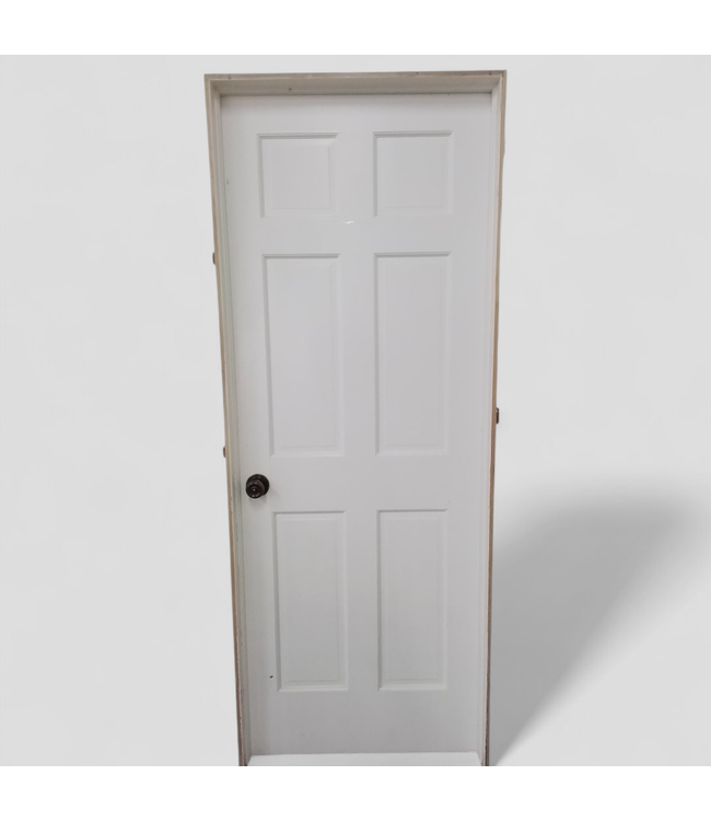 47641 Prehung Interior 6 -Panel Door 30"W x 80"H