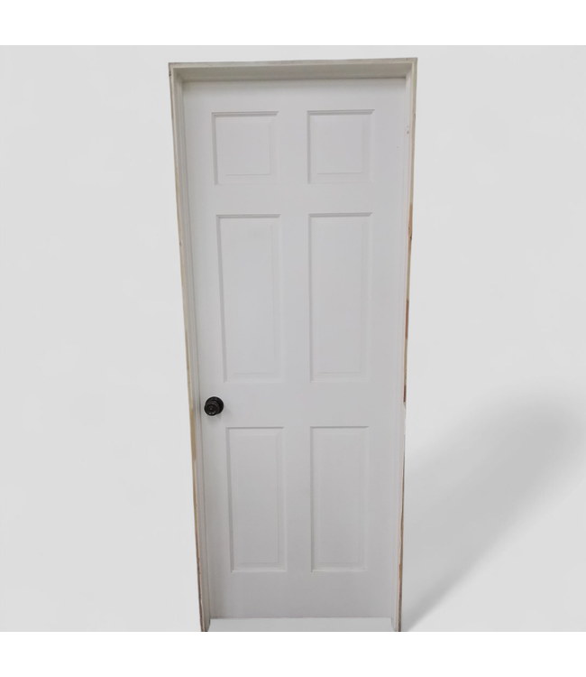 47650 Prehung Interior 6 -Panel Door 30"W x 79.25"H