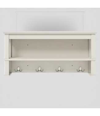 47670 Allen+Roth White Laminate Floating Shelf