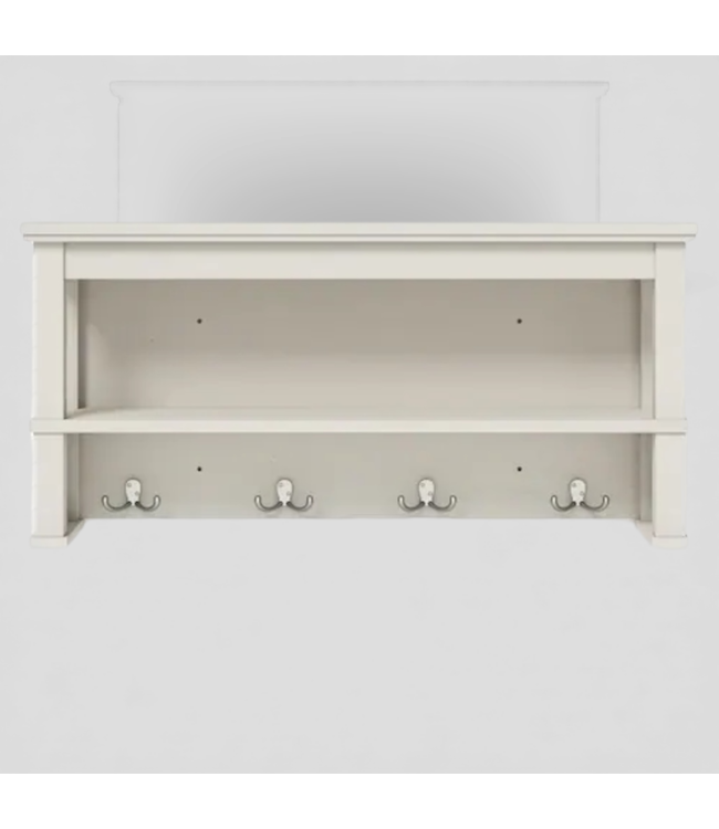 47670 Allen+Roth White Laminate Floating Shelf