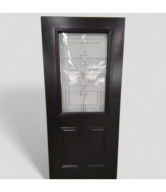 47677 Calista Black 1/2 Lite Exterior Door 35.75" x 79"