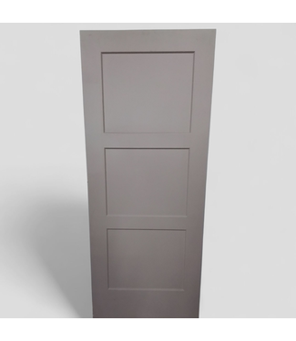 47681 3-Panel Light Brown Interior Door 32"W x 80"H