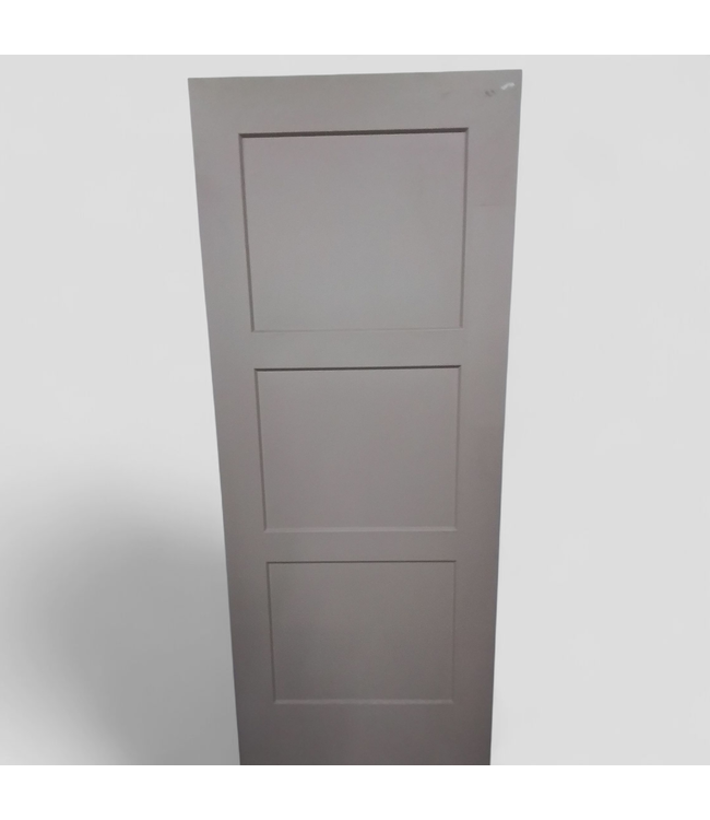 47681 3-Panel Light Brown Interior Door 32"W x 80"H