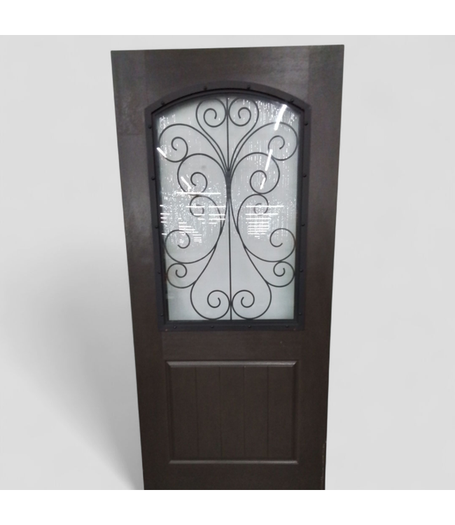 47683 Camelia Brown 1/2 Lite Exterior Door 35.75"x 79"