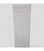 47695 White 6-Panel Primed Interior Door 30"W x 80"H