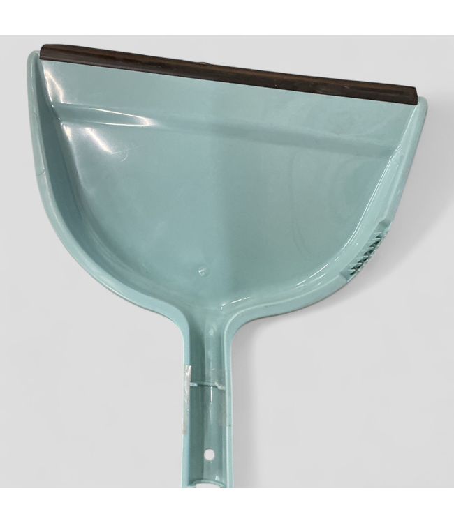 47700 True Living Frosty Mint Angle Broom w/Dustpan