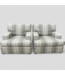 47703 Plush Coastal Stripped Chairs Set of 2