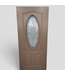 47692 Exterior Door with Decorative Glass 36"W