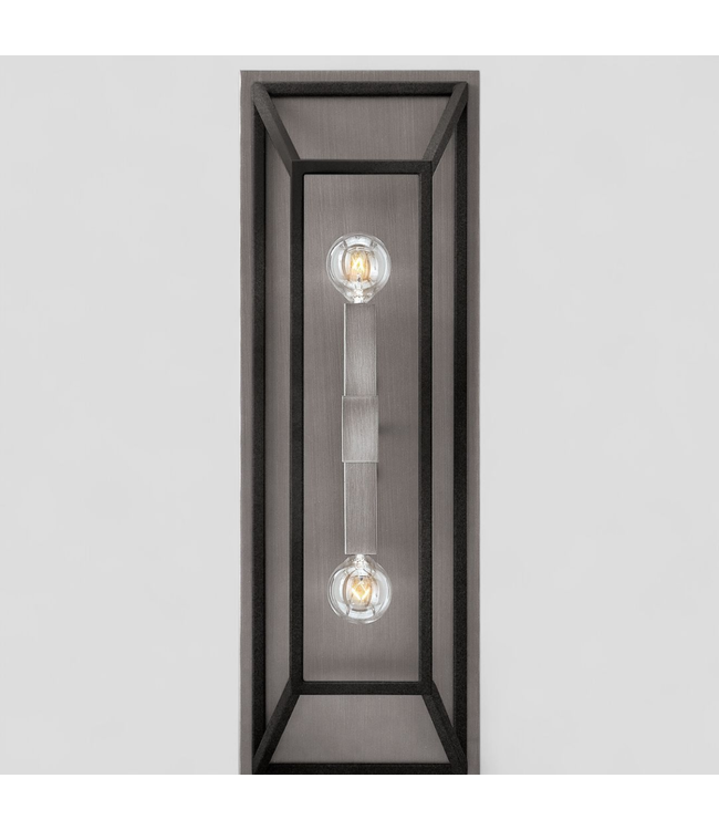 47707 Modern Open-Frame Dual Light Wall Sconce